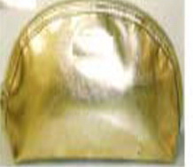 Custom Metallic PU Clutch Handbag, 6 3/4" L x 2 1/4" W x 4" H