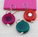 Custom Translucent Round Pocket Tape Measure Keychain