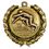 Custom Stock Swimming Female Medal w/ Wreath Edge (1 1/2" ), Price/piece