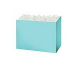 Custom Light Blue Small Basket Box, 6 3/4