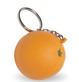 Custom Orange Fruit Keychain Stress Reliever Squeeze Toy