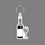 Key Ring & Punch Tag W/ Tab - Wine Bottle & Glass, Price/piece
