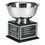 Custom Silver Perpetual Trophy w/ Black Wood Base (10 1/2"), Price/piece