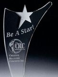 Custom Large Fantasia Star Award - Clear, 6 1/4