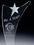 Custom Large Fantasia Star Award - Clear, 6 1/4" W x 11 3/8" H x 3" D, Price/piece