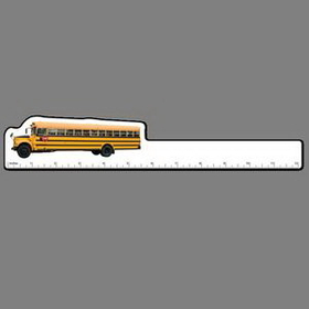 12" Ruler W/ Full Color School Bus