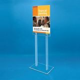 2-sided Acrylic Floor Poster Stand