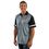 Custom Short Sleeve Tri-Color Contrast Striped Sleeve Trim Piping Side Shirt, Price/piece