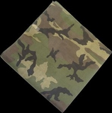 Custom Camouflage Bandanna - Woodland Pattern 22
