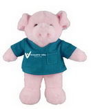 Custom Soft Plush Pig in Scrub Shirt 12
