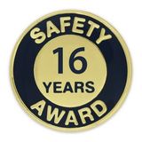 Blank Safety Award Pin - 16 Year, 3/4