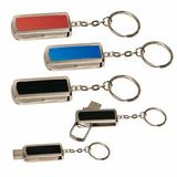 Custom 2 Gb Metal USB Flash Drive Keychain, 3/4