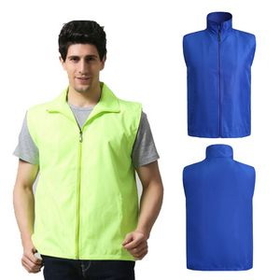 Custom Adult Waterproof Advertising Safety Vest, 25" L x 21 1/2" W