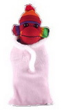 Custom Rainbow Sock Monkey (Plush) in Baby Sleeping bag 10