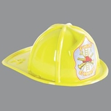Custom Yellow Plastic Fire Chief Hats (CLEARANCE)