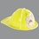 Custom Yellow Plastic Fire Chief Hats (CLEARANCE), Price/piece