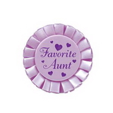 Custom Favorite Aunt Satin Button, 3 1/2