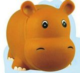 Blank Large Squeaking Rubber Hippo Toy