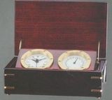 Blank Rosewood Clock w/ Brass Accents (10