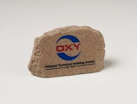 Custom Gopher Stone Paper Weight, 5" W X 3.25" H X 2.25" D