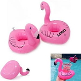 Custom Pink Flamingo Inflatable Floating Coaster Cup Holder, 7.09