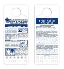 Custom Breast Self Exam W/ Monthly Punch Out Cards, 3 1/4" W X 8" H
