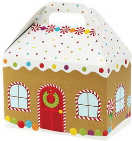 Blank Gingerbread House Gable Box, 8 1/2" L x 5" W x 5 1/2" H