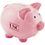 Custom 3-3/4"x3"x3" Pink Ceramic Piggy Bank, Price/piece