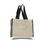Custom Canvas Gusset Tote Bag w/ Color Handles, 14" W x 12" H x 5.25" D, Price/piece
