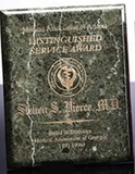 Custom Genuine Green Marble Plaque Award (8