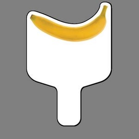 Custom Hand Held Fan W/ Full Color Banana, 7 1/2" W x 11" H