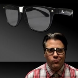 Custom Black Frame Nerd Glasses