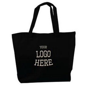 Custom Jumbo Canvas Tote with Canvas Handles, 20" W x 15" H x 5" D