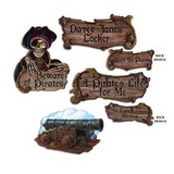 Custom Pirate Cutout Signs, 16