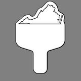Custom Handheld Fan W/ Outline of Virginia