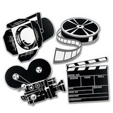 Custom Black & White Movie Set Cutouts, 16