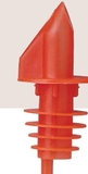 Custom 2 Piece Fluorescent Red Plastic Speed Bottle Pourers Set, 3 3/8