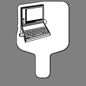Custom Handheld Fan W/ Laptop Computer (Open)