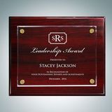 Custom Rosewood Piano Finish Plaque Floating Acrylic Plate (Small), 8