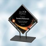 Custom Star Galaxy Acrylic Plaque Award w/Iron Stand (Large), 12 1/2