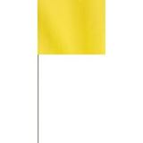 Custom Yellow Plastic Flag on 36