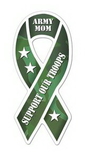 Custom Support Our Troops Awareness Ribbon Magnet - 29.1-31 Sq. In. (30 MM Thick)