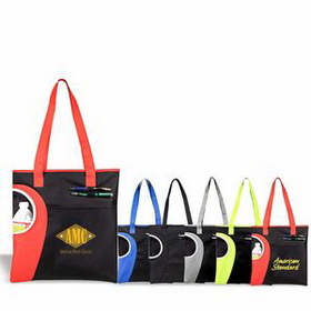 Custom Tote bags with Zipper, Resusable Grocery bag, Grocery Shopping Bag, Travel Tote, 15" L x 15" W x 1" H