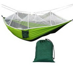 Custom Outdoor portable camping hammock with mosquito net, 102" L