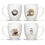 Coffee mug, 15 oz. Bistro Ceramic Mug, Advertising Ceramic Mug, Personalised Mug, Custom Mug, 4.25" H x 3.75" Diameter x 2.25" Diameter, Price/piece