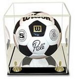 Custom Acrylic Soccer/Volleyball Display case with Black Base