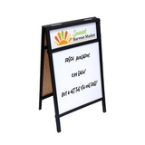 Custom 24x42 A-Frame Wet Erase Sign with Header and Sign Inserts, 24