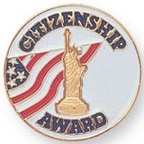 Blank Epoxy Enameled Scholastic Award Pin (Citizenship Award), 7/8