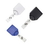Custom Badge Reel W/ Swivel Clip with Teeth - Metallic Blue, Price/piece