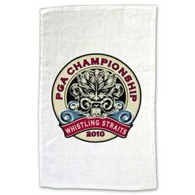 Custom White Terry Golf Towel (11"x18")